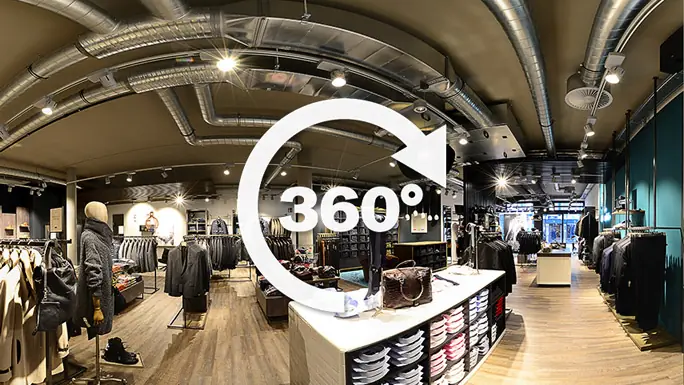 Vorschau der virtuellen Tour durch den bugatti concept store – 360 Grad Rundgang