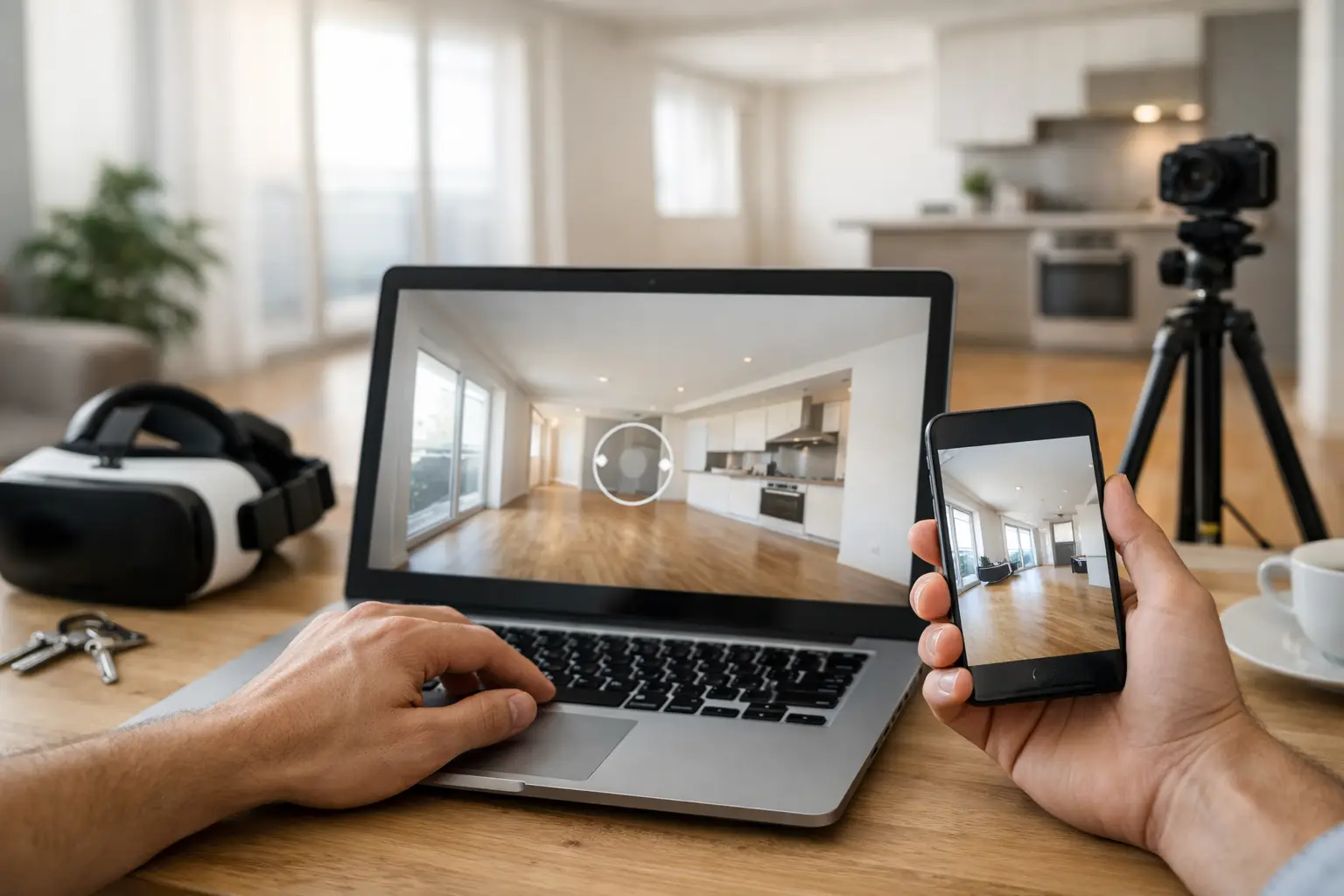 Virtuelle Wohnungsbesichtigung zur Vermietung